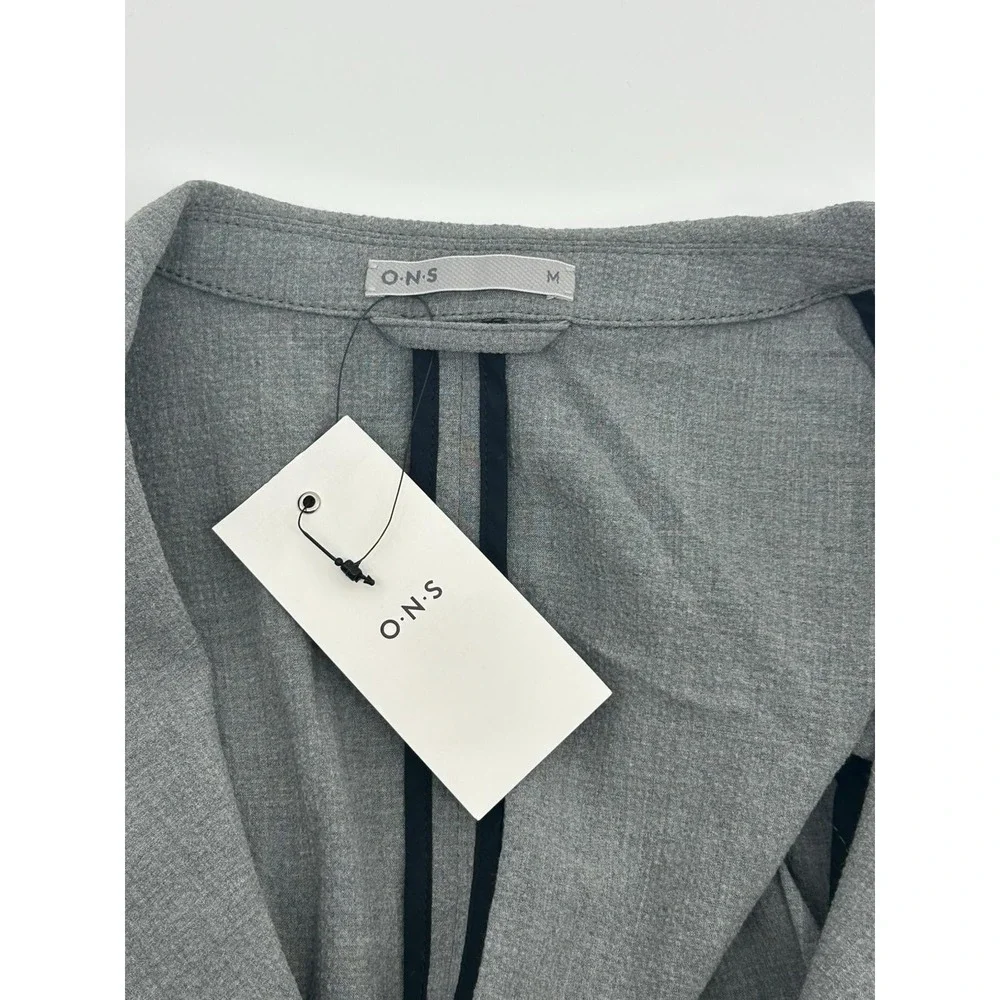 ONS‎ Clothing Blazer O.N.S Men's Gray Unstructured Stretch Size Medium MSRP $268